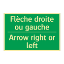 Flèche droite ou gauche - Arrow right or left