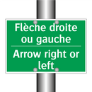 Flèche droite ou gauche - Arrow right or left