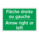 Flèche droite ou gauche - Arrow right or left