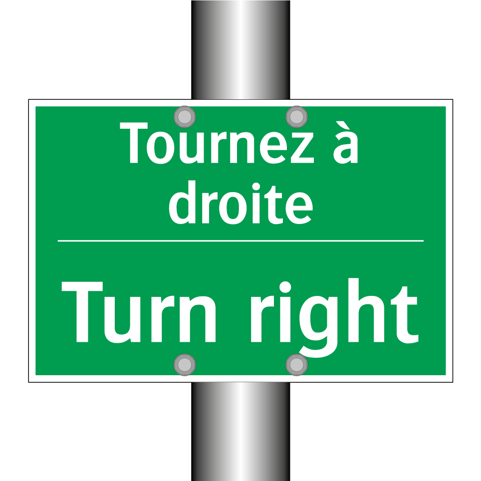 Tournez à droite - Turn right