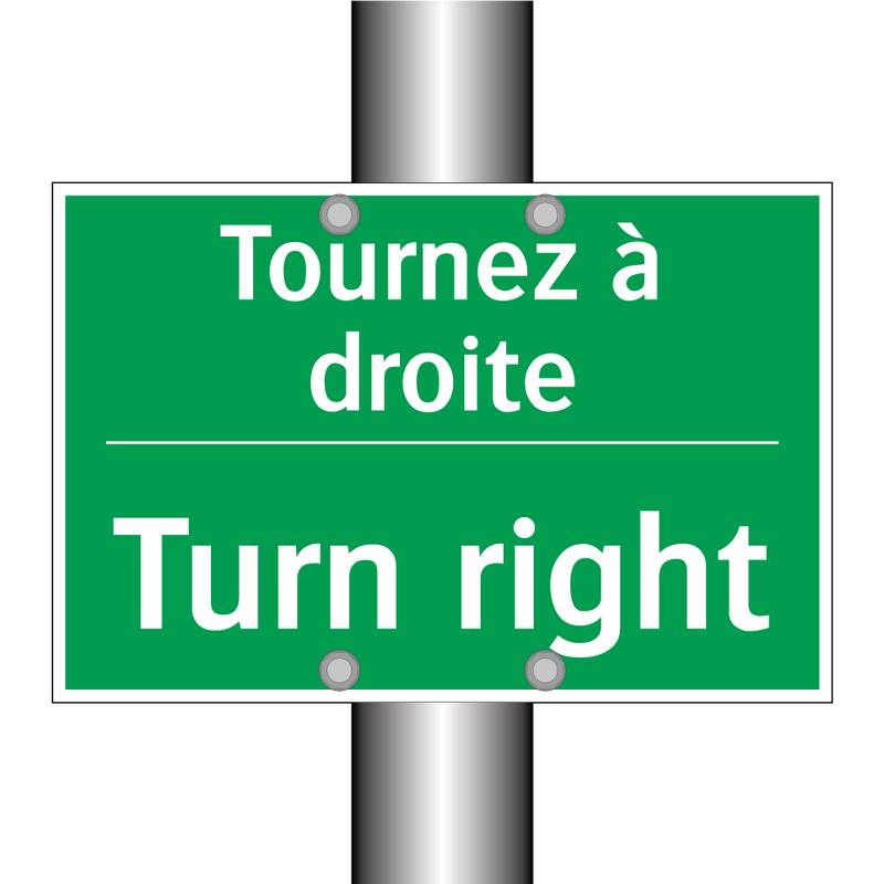 Tournez à droite - Turn right
