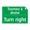 Tournez à droite - Turn right