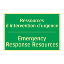 Ressources d'intervention d'urgence /.../ - Emergency Response Resources