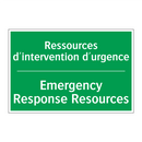 Ressources d'intervention d'urgence /.../ - Emergency Response Resources