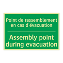 Point de rassemblement en cas /.../ - Assembly point during evacuation /.../
