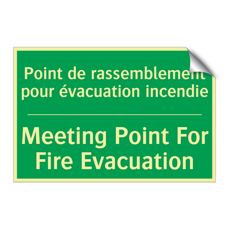 Point de rassemblement pour évacuation /.../ - Meeting Point For Fire Evacuation /.../