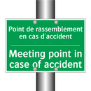 Point de rassemblement en cas /.../ - Meeting point in case of accident /.../