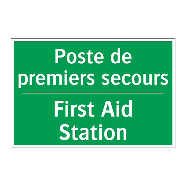 Poste de premiers secours - First Aid Station