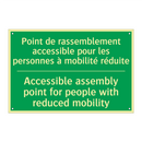 Point de rassemblement accessible /.../ - Accessible assembly point for /.../