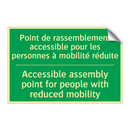 Point de rassemblement accessible /.../ - Accessible assembly point for /.../