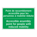 Point de rassemblement accessible /.../ - Accessible assembly point for /.../