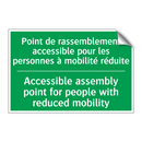Point de rassemblement accessible /.../ - Accessible assembly point for /.../