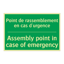 Point de rassemblement en cas /.../ - Assembly point in case of emergency /.../