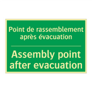 Point de rassemblement après évacuation /.../ - Assembly point after evacuation /.../