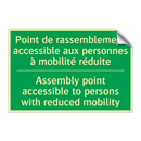 Point de rassemblement accessible /.../ - Assembly point accessible to persons /.../