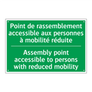 Point de rassemblement accessible /.../ - Assembly point accessible to persons /.../