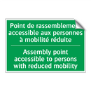 Point de rassemblement accessible /.../ - Assembly point accessible to persons /.../