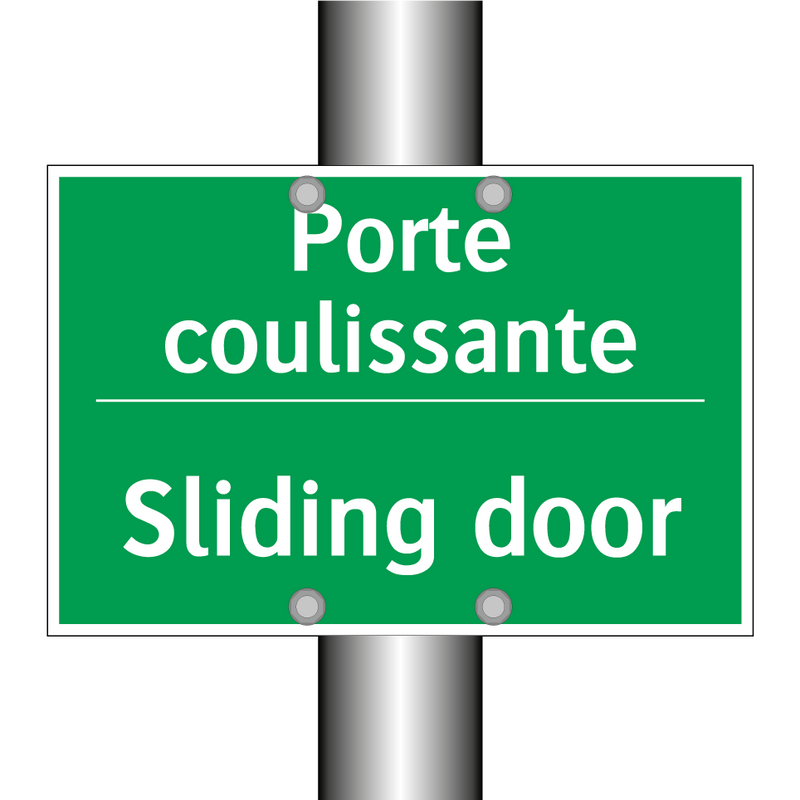 Porte coulissante - Sliding door