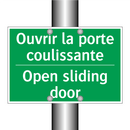 Ouvrir la porte coulissante - Open sliding door
