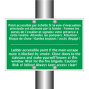 Point accessible par échelle Si /.../ - Ladder-accessible point If the /.../