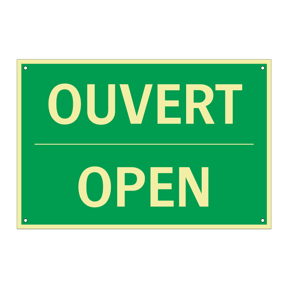 OUVERT - OPEN