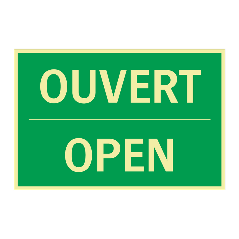 OUVERT - OPEN