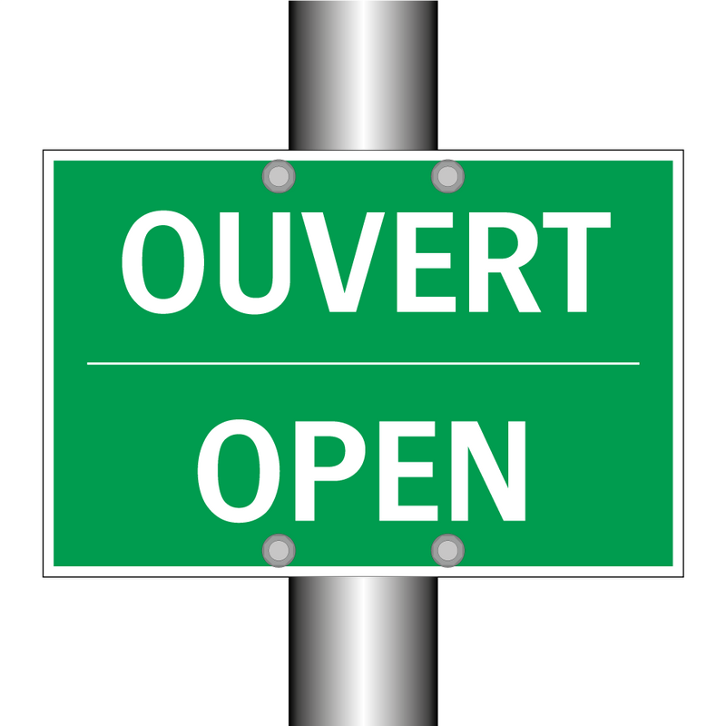 OUVERT - OPEN