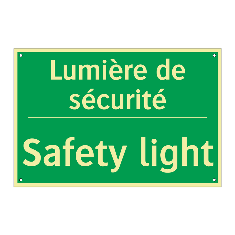 Lumière de sécurité - Safety light