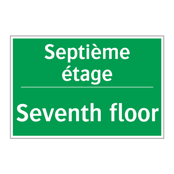 Septième étage - Seventh floor