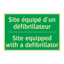 Site équipé d'un défibrillateur /.../ - Site equipped with a defibrillator /.../