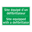 Site équipé d'un défibrillateur /.../ - Site equipped with a defibrillator /.../
