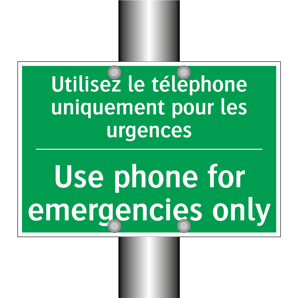 Utilisez le téléphone uniquement /.../ - Use phone for emergencies only