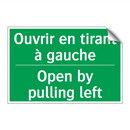 Ouvrir en tirant à gauche - Open by pulling left