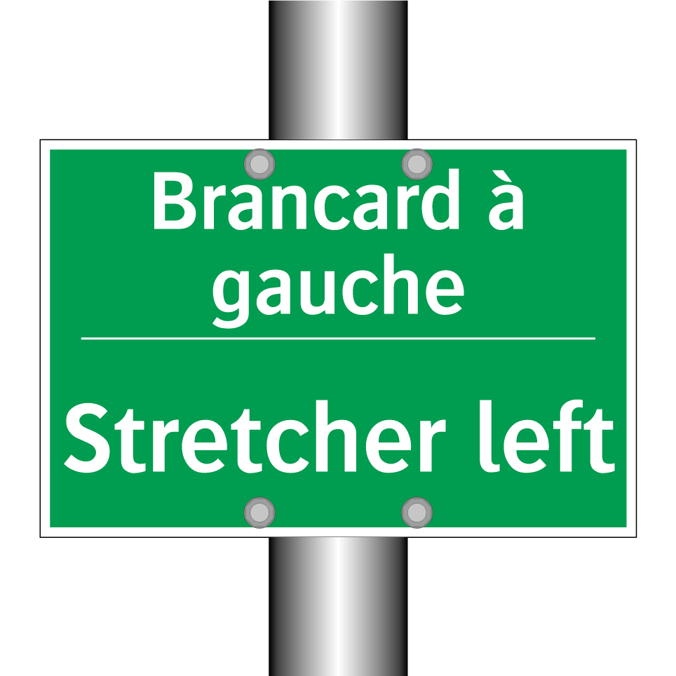 Brancard à gauche - Stretcher left