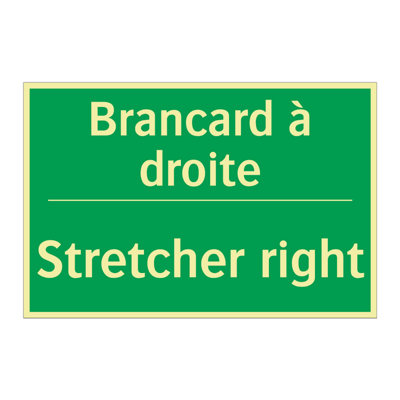 Brancard à droite - Stretcher right