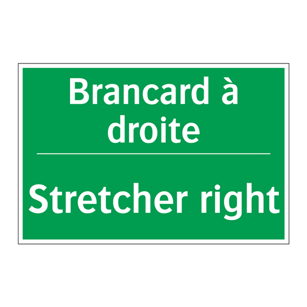 Brancard à droite - Stretcher right