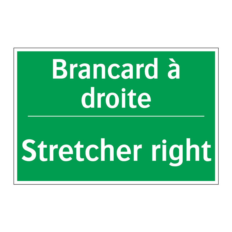Brancard à droite - Stretcher right
