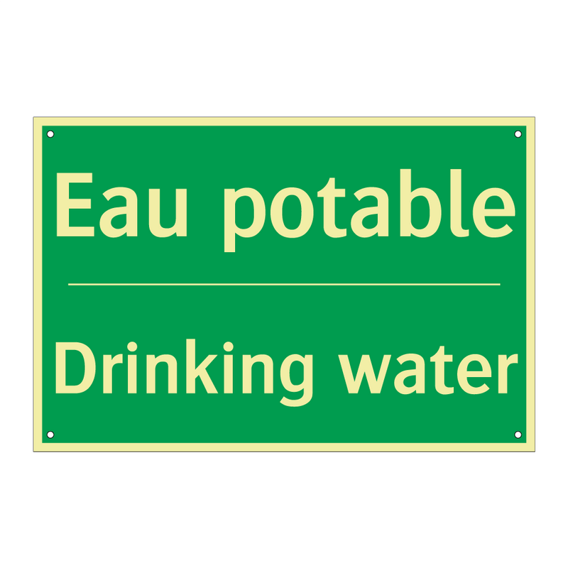 Eau potable - Drinking water