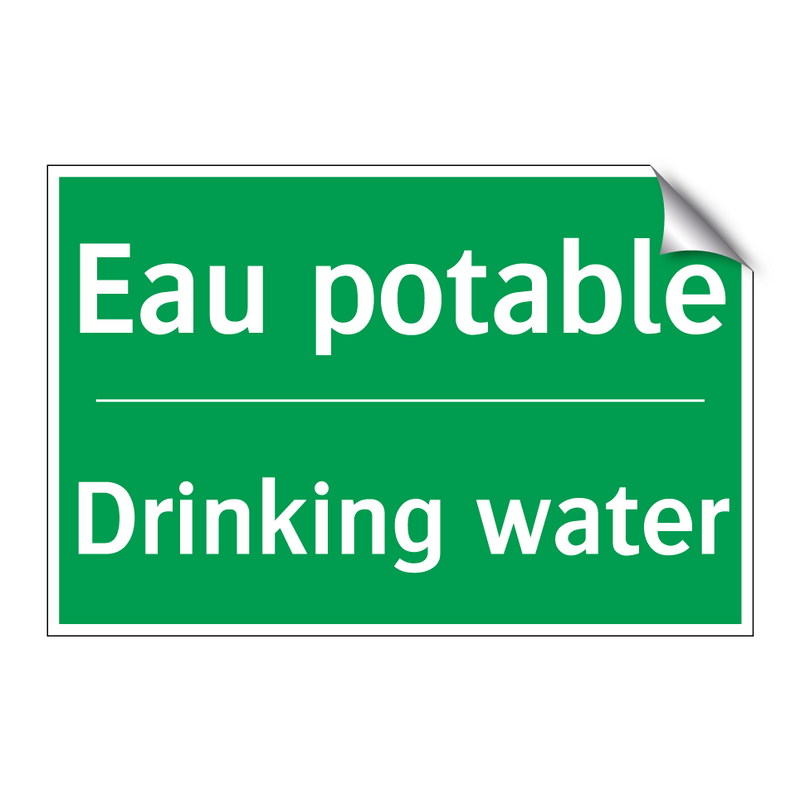 Eau potable - Drinking water