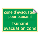 Zone d'évacuation pour tsunami - Tsunami evacuation zone