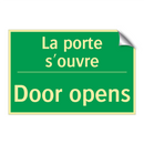 La porte s'ouvre - Door opens