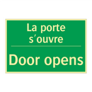 La porte s'ouvre - Door opens