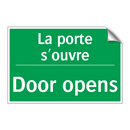 La porte s'ouvre - Door opens
