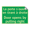La porte s'ouvre en tirant à droite /.../ - Door opens by pulling right