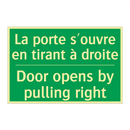 La porte s'ouvre en tirant à droite /.../ - Door opens by pulling right