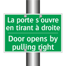 La porte s'ouvre en tirant à droite /.../ - Door opens by pulling right