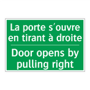 La porte s'ouvre en tirant à droite /.../ - Door opens by pulling right