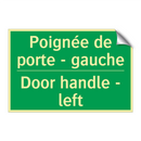 Poignée de porte - gauche - Door handle - left