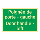 Poignée de porte - gauche - Door handle - left