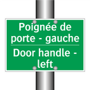 Poignée de porte - gauche - Door handle - left